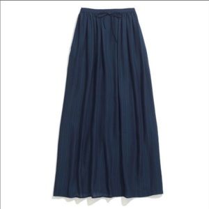 Madewell Maxi Skirt- Navy Elastic Waist